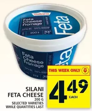 Food Basics Silani Feta Cheese offer