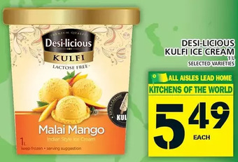 Food Basics Desi-Licious Kulfi Ice Cream offer