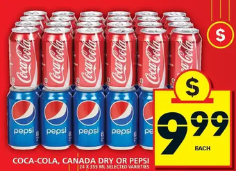 Food Basics Coca-Cola, Canada Dry or Pepsi offer