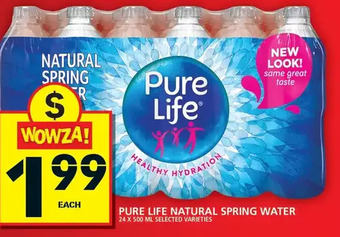 Food Basics Pure Life Natural Spring Water offer