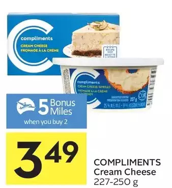 Foodland Compliments Cream Cheese offer
