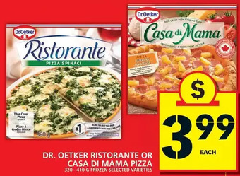 Food Basics Dr. Oetker Ristorante or Casa Di Mama Pizza offer