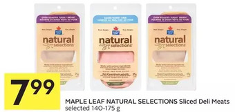 Foodland Maple Leaf Natural Selections Sliced Deli Meats offer