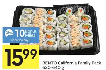 Foodland Bento California Family Pack offer