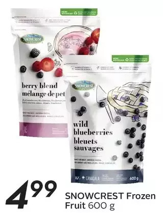 Sobeys Snowcrest Frozen Fruit offer