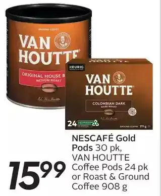 Sobeys Nescafé Gold Pods, Van Houtte Coffee Pods or Roast & Ground Coffee offer