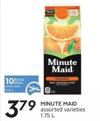 Sobeys Minute Maid offer