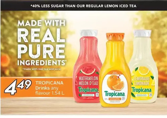 Sobeys Tropicana Drinks offer