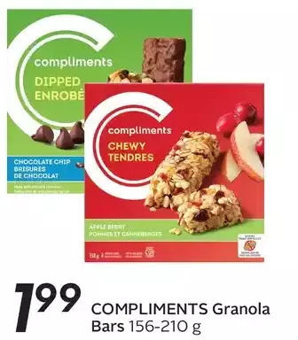Sobeys Compliments Granola Bars offer