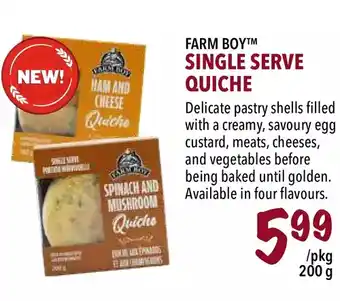 Farm Boy Farm Boy Single Serve Quiche offer