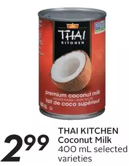 Sobeys Thai Kitchen Coconut Milk offer