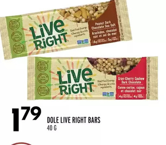 Sobeys Dole Live Right Bars offer