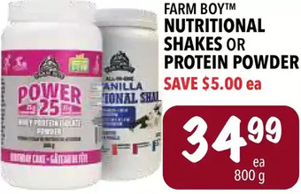 Farm Boy Farm Boy Nutritional Shakes or Protein Powder offer