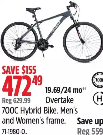 Canadian Tire Overtake 7000C Hybrid Bike offer