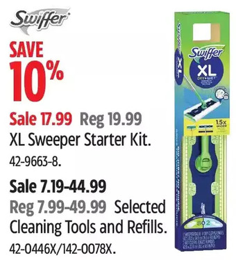 Canadian Tire Swiffer XL Sweeper Starter Kit | Cleaning Tools and Refills offer
