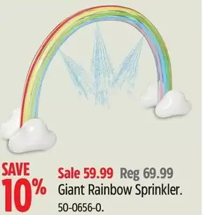 Canadian Tire Giant Rainbow Sprinkler offer