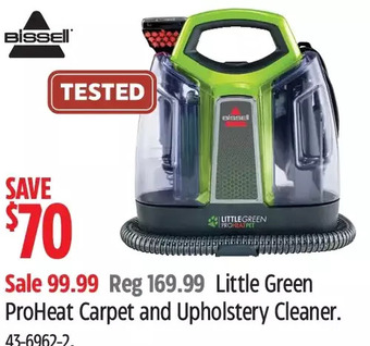 Canadian Tire Bissell Little Green Proheat Carpet and Upholstery Cleaner offer
