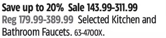 Canadian Tire Kitchen and Bathroom Faucets offer