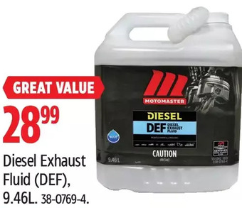 Canadian Tire Diesel Exhaust Fluid offer