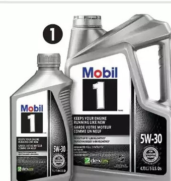 Canadian Tire Mobil 1 Synthetic Motor Oil Combo offer