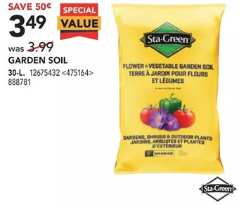 Lowe's Sta-Green Garden Soil offer