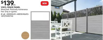 Lowe's Vinyl Fence Panel offer