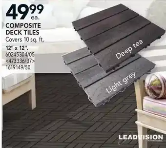 Lowe's Leadvision Composite Deck Tiles offer