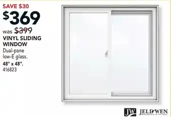 Lowe's Jeldwen Vinyl Sliding Window offer