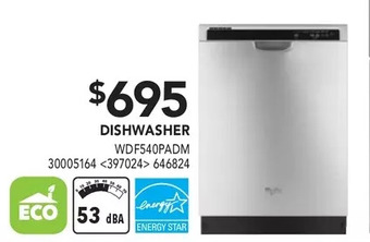 Lowe's Whirlpool Dishwasher offer