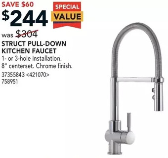 Lowe's Struct Pull-Down Kitchen Faucet offer