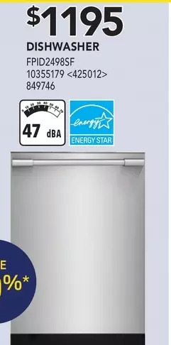 Lowe's Frigidaire Dishwasher offer