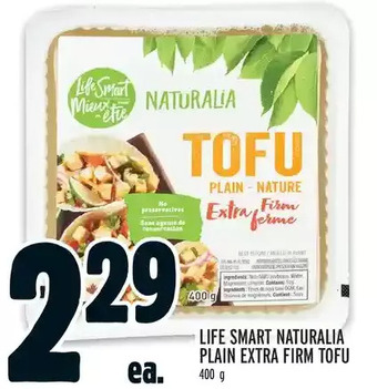 Metro Life Smart Naturalia Plain Extra Firm Tofu offer
