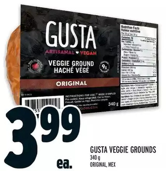 Metro Gusta Veggie Grounds offer