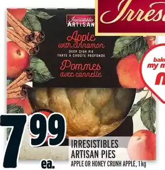 Metro Irresistibles Artisan Pies offer