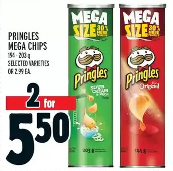 Metro Pringles Mega Chips offer