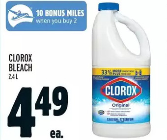 Metro Clorox Bleach offer