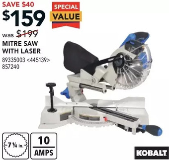RONA Kobalt Mitre Saw with Laser offer