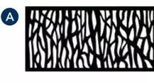 RONA Barrette Decorative Panels "Sprig" Black offer