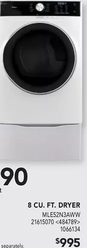 RONA 8 Cu. Ft. Dryer offer