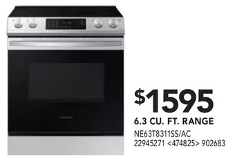 RONA Samsung 6.3 Cu. Ft. Range offer