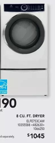 RONA 8 Cu. Ft. Dryer offer