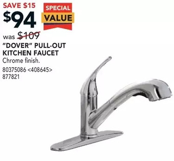 RONA "Dover" Pull-Out Kitchen Faucet offer