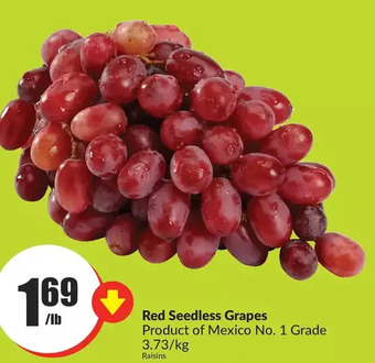 FreshCo Red Seedless Grapes offer