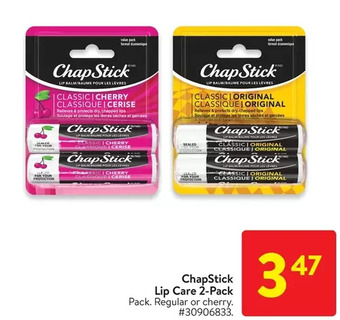 Walmart Chapstick Lip Care 2-Pack offer