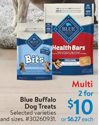 Walmart Blue Buffalo Dog Treats offer