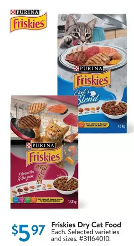 Walmart Friskies Dry Cat Food offer
