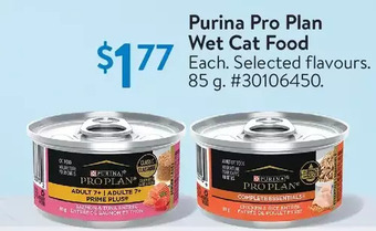 Walmart Purina Pro Plan Wet Cat Food offer