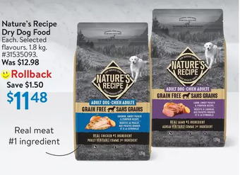 Walmart Nature's Recipe Dry Dog Food offer