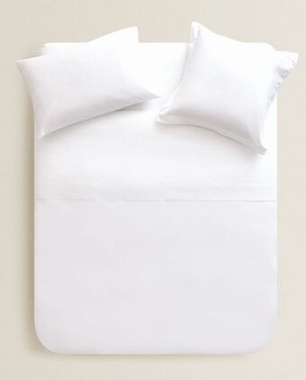 ZARA HOME (180 thread count) cotton percale duvet cover offer