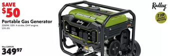 Home Hardware Portable Gas Generator offer